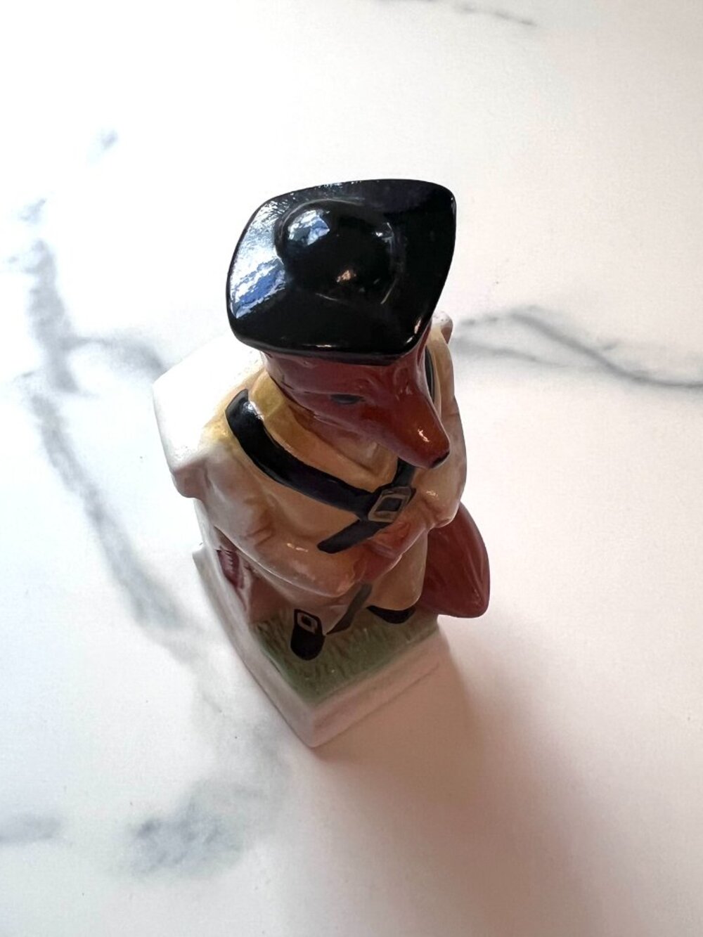 RARE Delightful Vintage 1986 Jim Beam Fox Minuteman Figurine - Picture 8 of 9
